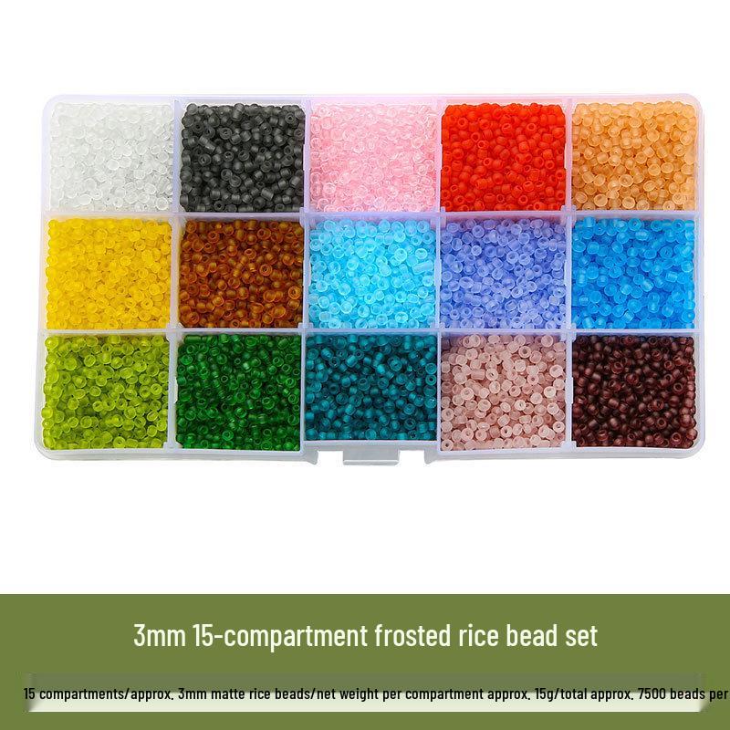 

Набор для изготовления ожерелья и браслета из стекляруса 24 цветов с застежкой-лобстером