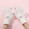 Warm Gloves, Plush Gloves, Split Finger Gloves, Thickened, Cold Resistant Gloves, Cycling, Touch Screen, Knitted, Warm Gloves