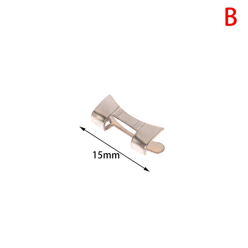 1Pc Stainless Steel Flat Curved End Watch Strap Connector 14/15/16/17/18/19/20/21/22/23/24MM Metal Band Link Connector