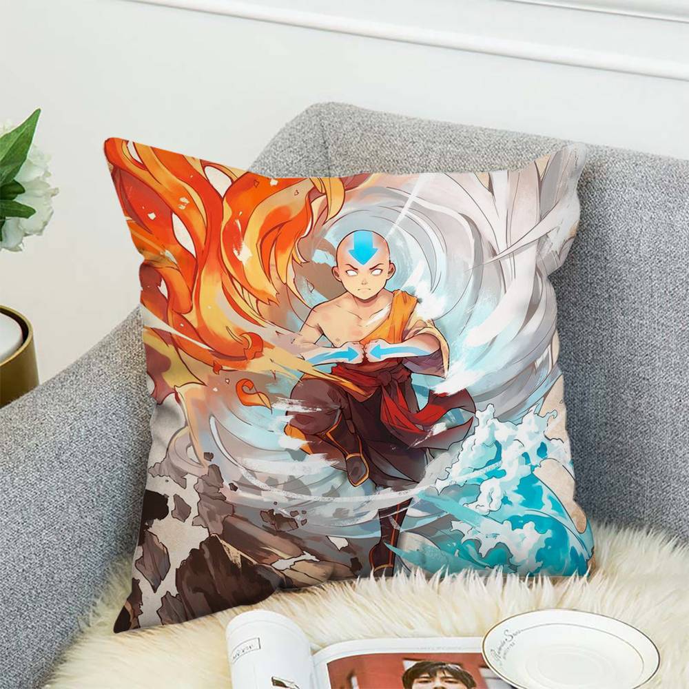 Federa per Cuscino Avatar The Last Airbender Decorazione Divano Casa Stampa Double-sided Peluche Quadrato Cuscino da Lancio Copricuscino