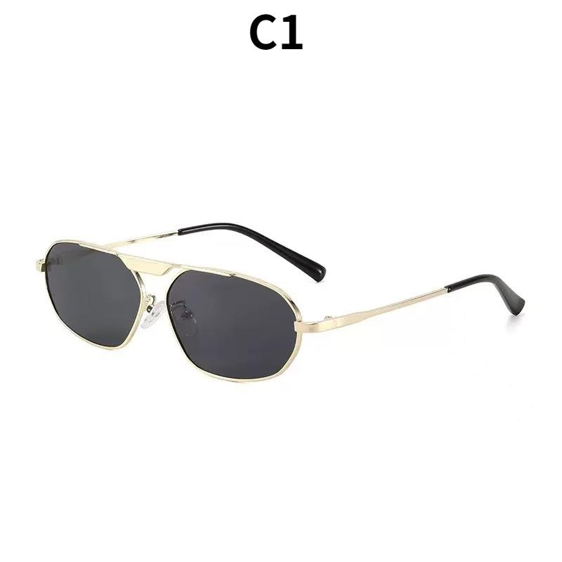 Women's sunglasses, single-beam oval sunglasses, retro sunglasses.