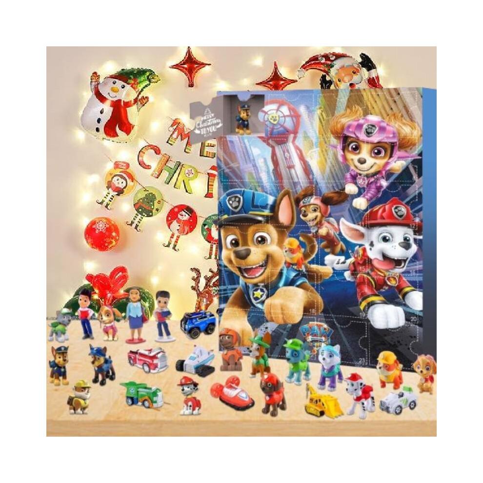 Paw Christmas Patrol Advent Calendar 24 Gifts Box Toys Countdown Festivals Doll
