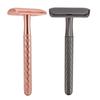 Double Sided Shave Tool Manual Alloy Non Slip Long Handle Safety Shaving Tool with Cutter Refills fo