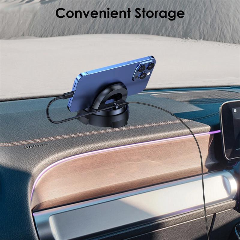 Strong Suction Cup Phone Holder Anti Slip Silicone Pad Dashboard Windshield Mount Universal For Car Suv Truck Navigation