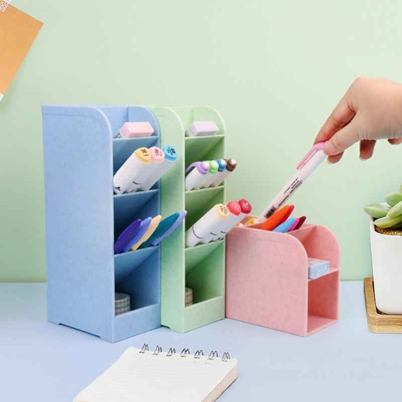 Office Pen Holder Pencil Holder Cup Paint Brush Organizer Cosmetic Organizer Box