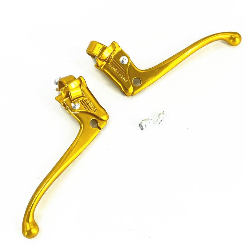Dia-Compe City Retro Bike Brake Levers 22.2mm Aluminum Alloy Calipers V Brake Levers Hinged Installation Quick Release Clamp золотой