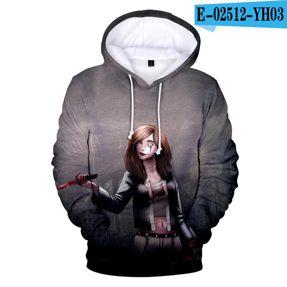 Hoodie Men Streetwear Hooded Sweatshirt Creepypasta Hoodies Ticci Toby Cosplay Costume Autumn Winter Clothes