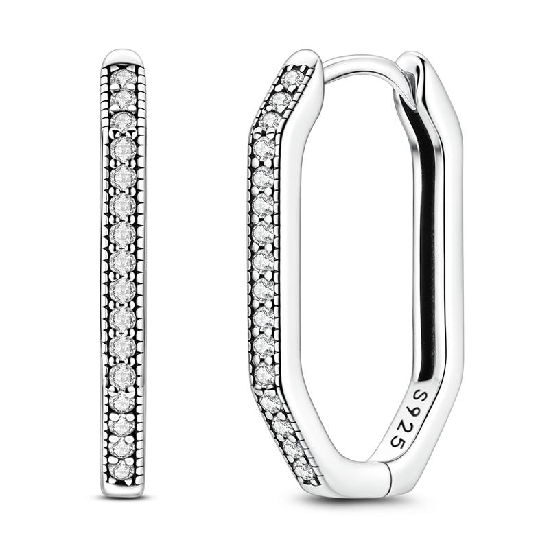 Women Hoop Earrings 2025New 925 Silver Sweet Cherry Earring Wedding Engagement For Girlfriend Wife Birthday Gift