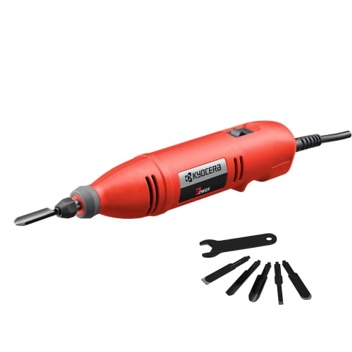 Kyocera (formerly Ryobi) DC-501F Electric Carving Chisel, 5-Blade Set (Product Code: 4988204) [Includes a Value-for-money Replacement Blade Set. Simpl