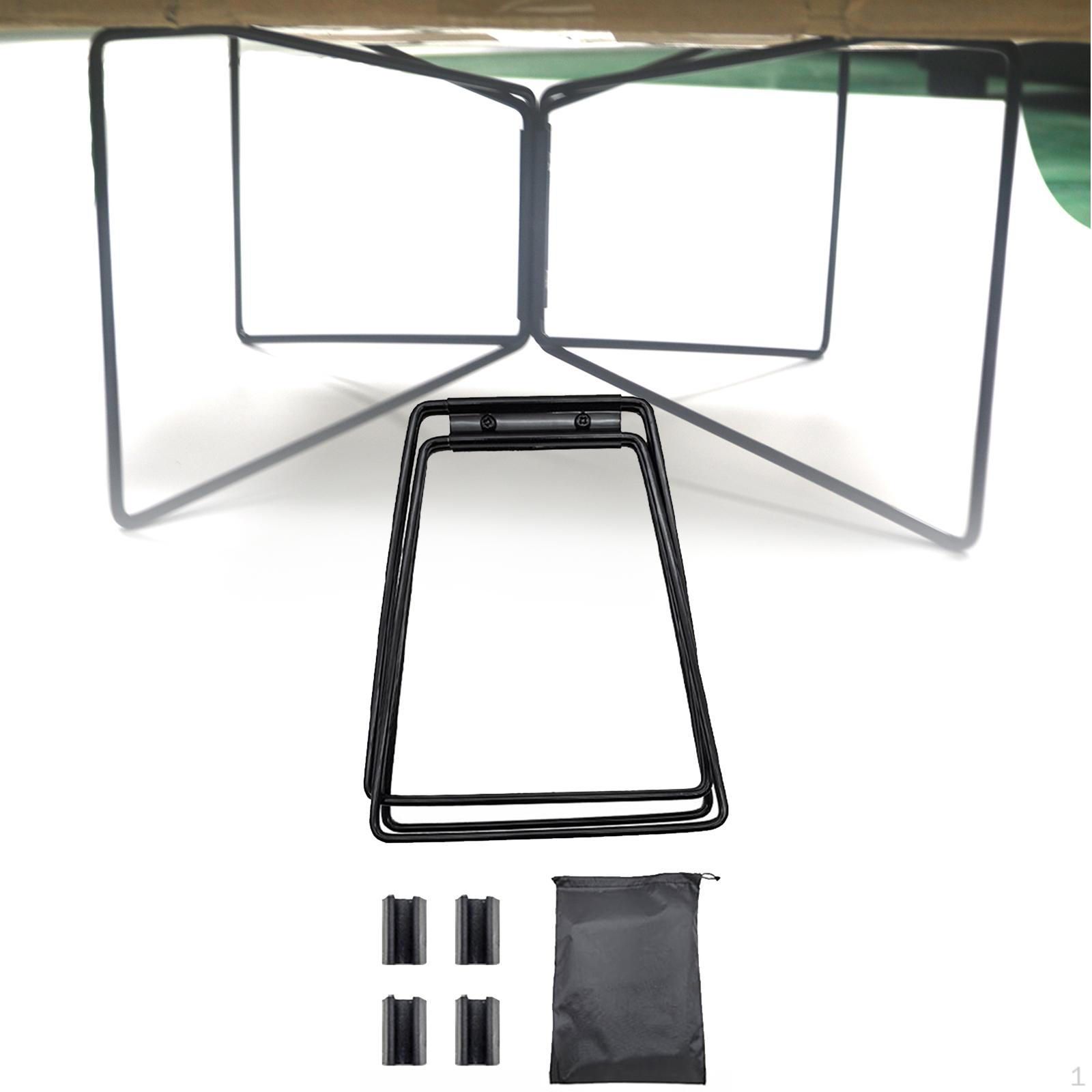 

Складана підставка для холодильника Тримач коробки для льоду Багатоцільовий портативний мішок для сміття Кронштейн Контейнер для води чорний