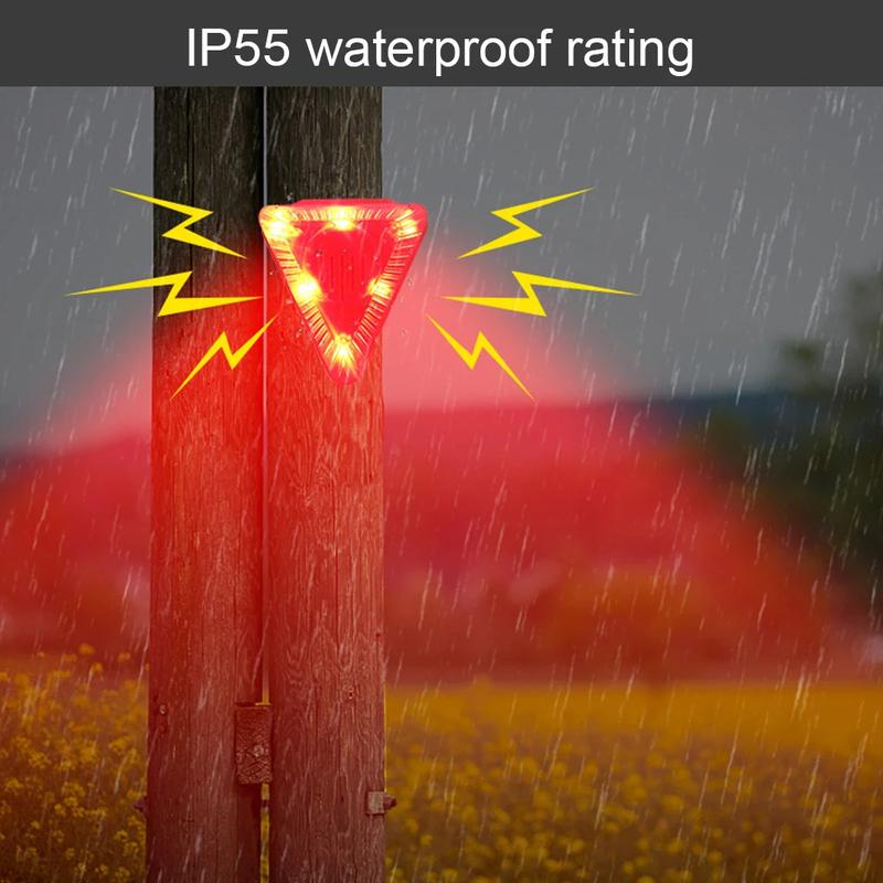 Solar Outdoor Alarm LED Flashing Warning Strobe Light 129 Decibels Dog Barking Sound Security Siren For Home For Villa For Farm