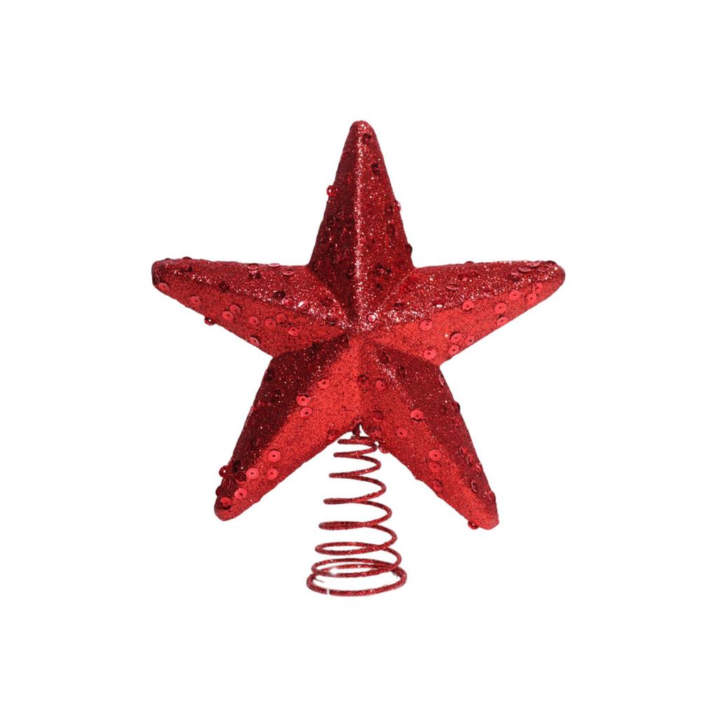Christmas Colorful Sequin Foam Tree Top Star Christmas Tree Five-pointed Star Tree Top Layout Window Desktop Ornaments