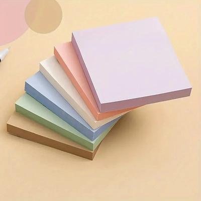 1pc/3pcs 100Sheets Morandi Sticky Notes Pads Posits Stationery Paper Stickers Posted It Memo Notepad Notebook School Office
