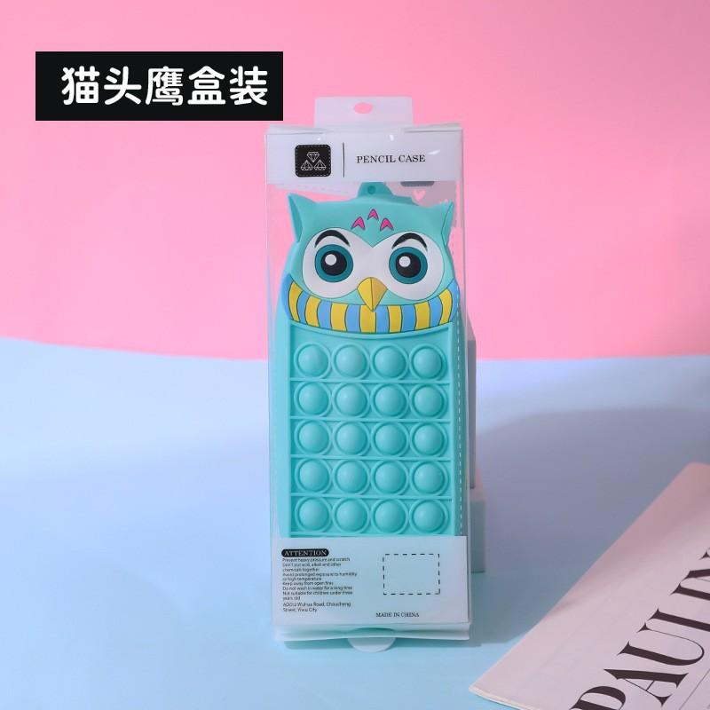 Cartoon Unicorn Pencil Case - Press And Squeeze For Relaxation, Large Capacity Pencil Box, Children's Cute Stationery Bag
