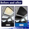 2PCS Car Sunroof Sunshade, Car Roof Cover, Foldable UV Reflector Reflective Covers Block UV Rays Glare, Car Interior Accessories Fit For Mini Cooper,