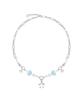 Vvv Ribbon Heart Candy Surgical Chain Necklace