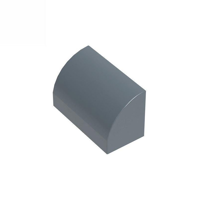 50g/83PCS 37352 Curved 1 x 2 x 1 No Studs with corners Block Moc Color Compatible with Brick DIY Children's Toy