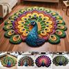 Soft Peacock Mat Special-shaped Bathroom Floor Mat Door Gasket for Living Room Tea Table Bedside
