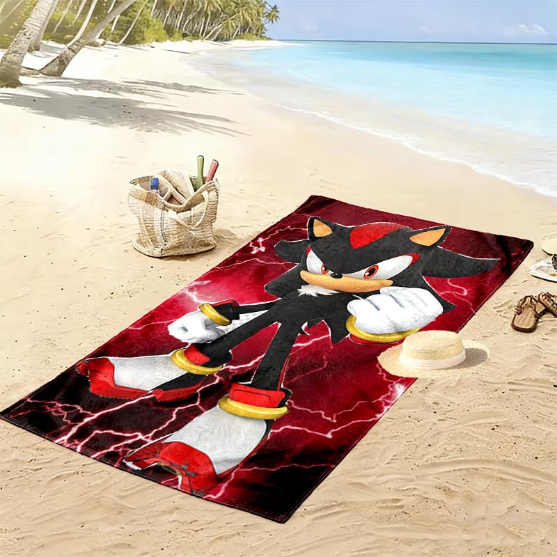 1pc SONIC Beach Towel, Outdoor Activities Perfect Summer Travel Supplies, As A Gift for Festivals