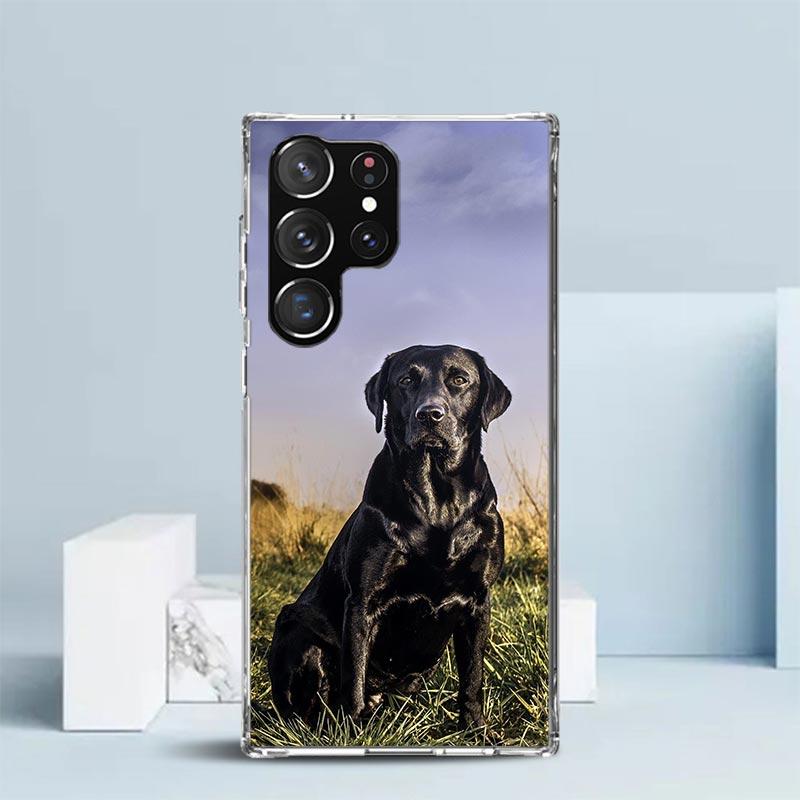 Labrador Retriever Dog Phone Case For Samsung Galaxy S24 S25 Edge S26 Ultra S22 S23 Plus S21 + S20 FE Soft TPU Back Cover Galaxy