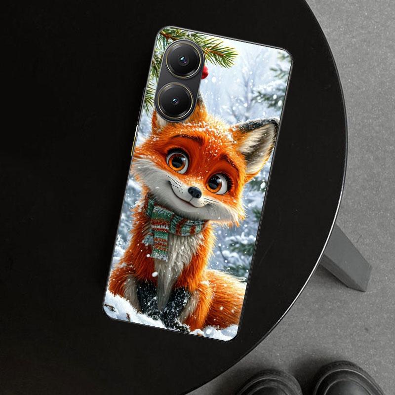 Animal Fox Phone Case Cover for Xiaomi Poco X6 X5 X7 Pro F7 Ultra Redmi 15C 15 13C 13 12C 12 10C 10 10A 9C 9A 9T 9 Coque Poco X6