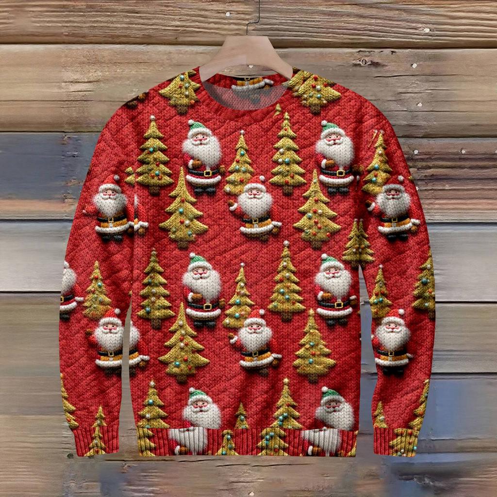 Funny Christmas Sweater For Men And Women, Holiday Pullover 2025, Novelty Crewneck Sweatshirt, Festive Gift