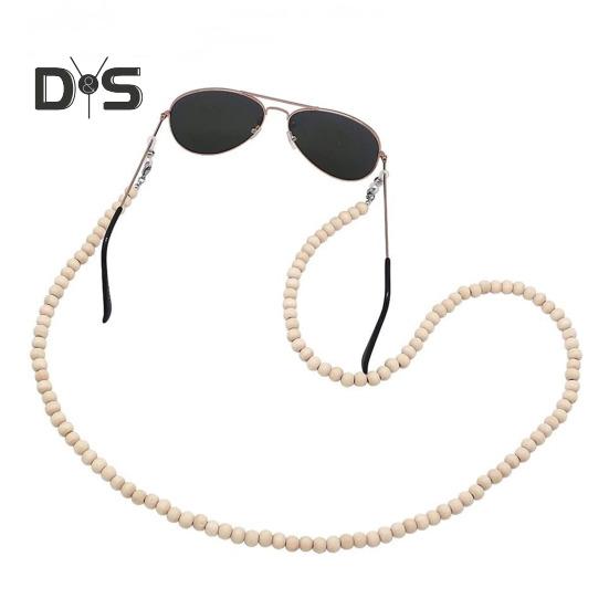 Barevné dřevěné korálky učitelské poutko na řetízek ID držák zatahovací odznak naviják klíče na brýle řetízky na brýle řetízek na brýle s pouzdry na karty