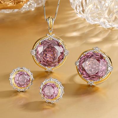Jewelry Copper Bottom Gold-Plated Millennial Cut Dry Rose Temperament Light Luxury Suit Women 18-10M