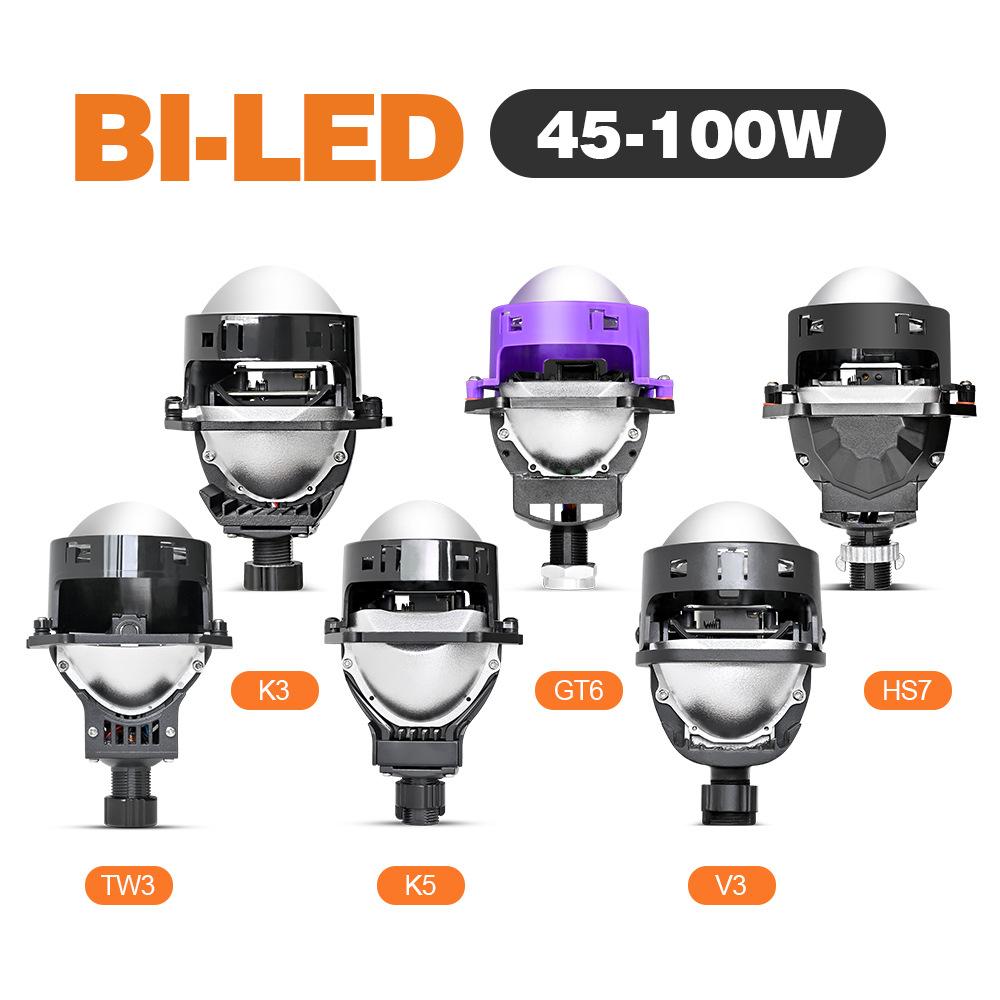 3 Inch Lentilă Dublă Putere Mare Efect Trei Lasere Nedistructiv Cupă Dublă Lampă H4 H7 Mașină Motocicletă Universal