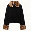 Womens French Fashion Casual Knit Jacket Short Length Long Sleeve Zip Front Regular Fit