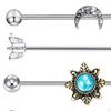 6x Náušnice Industrial Barbell Body Piercing Chrupavka jako dárek k narozeninám