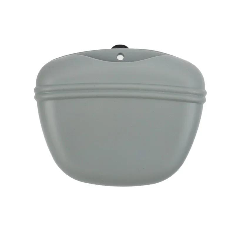 

Силіконова сумка для ласощів для собак Переносна сумка для дресирування собак Поясна сумка Годівниця для цуценят Сумка для снеків Сумка для зберігання їжі Нагорода Товари для тварин сірий колір