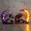 23cm Demon Slayer Anime Figures Tsugikuni Yoriichi Action Figure With Light Pvc Statue Figurine Model Dolls Toys Christmas Gifts Poseable Articulated