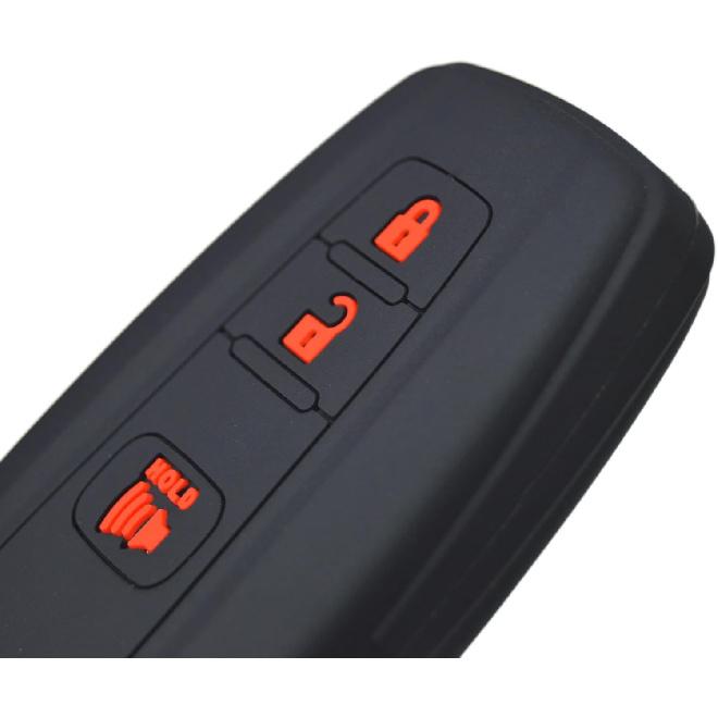 Silicone Sport Racing Stripes /// Trimed Key Fob Cover for Toyota TRD 4Runner Corolla GR RAV4 Highlander Racing Sport Performance 3 Buttons Remote