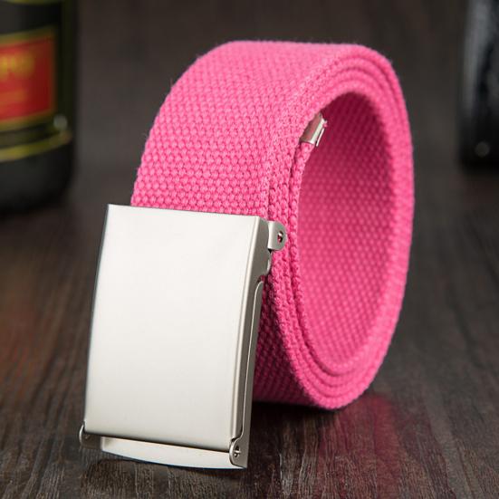 Waist Belt Exquisite Gift Comfortable Canvas Wide Metal Buckle Pants Belt Costume Accessory