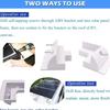 Solar panel ABS plastic mounting bracket with 5 non drilling corner kits, RV marine flat top camper and caravan installation