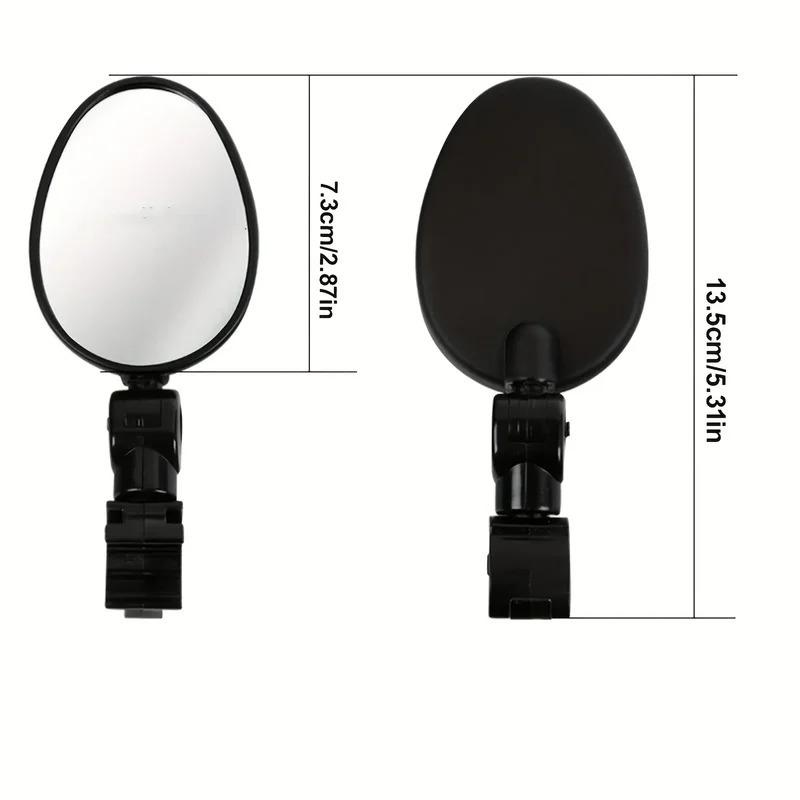 1/2PC Bike Mirror 360 Degree Adjustable Rotatable Handlebar Mirror Wide Cycling Rear View Mirror Accesorios Bycicle Accessories