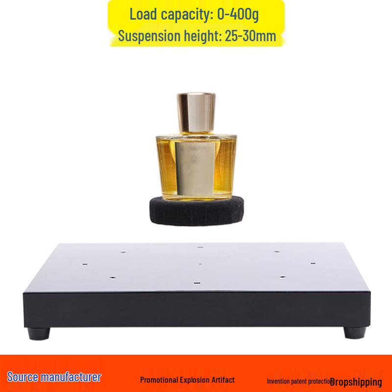Magnetic Levitation LED Display Stand, 400g Capacity, 30mm Height for Exhibitions and Shops