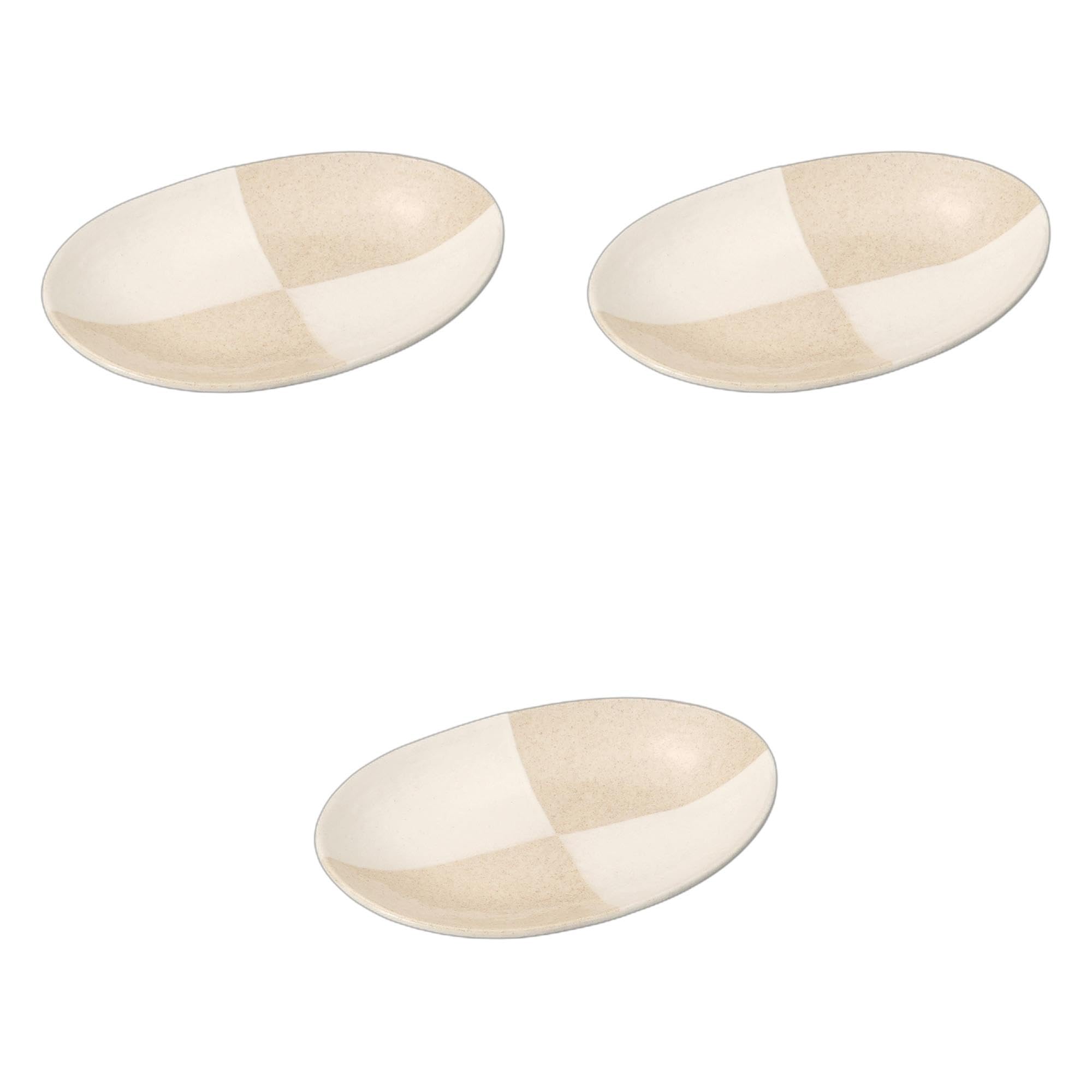 

Set of 3 Karatsu Decorative Oval Fruit Plates x 14 x 2 Oval Setomonohonpo [20.5 cm] Plates, Ceramic,