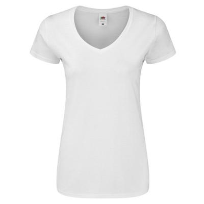 Fruit of the Loom Damen/Damen Iconic 140 V-Ausschnitt T-Shirt