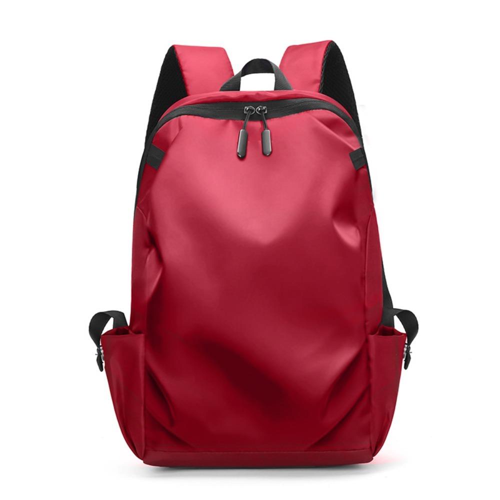 Large-capacity Casual Backpack Breathable Solid Color Backpack Men Backpack  Travel