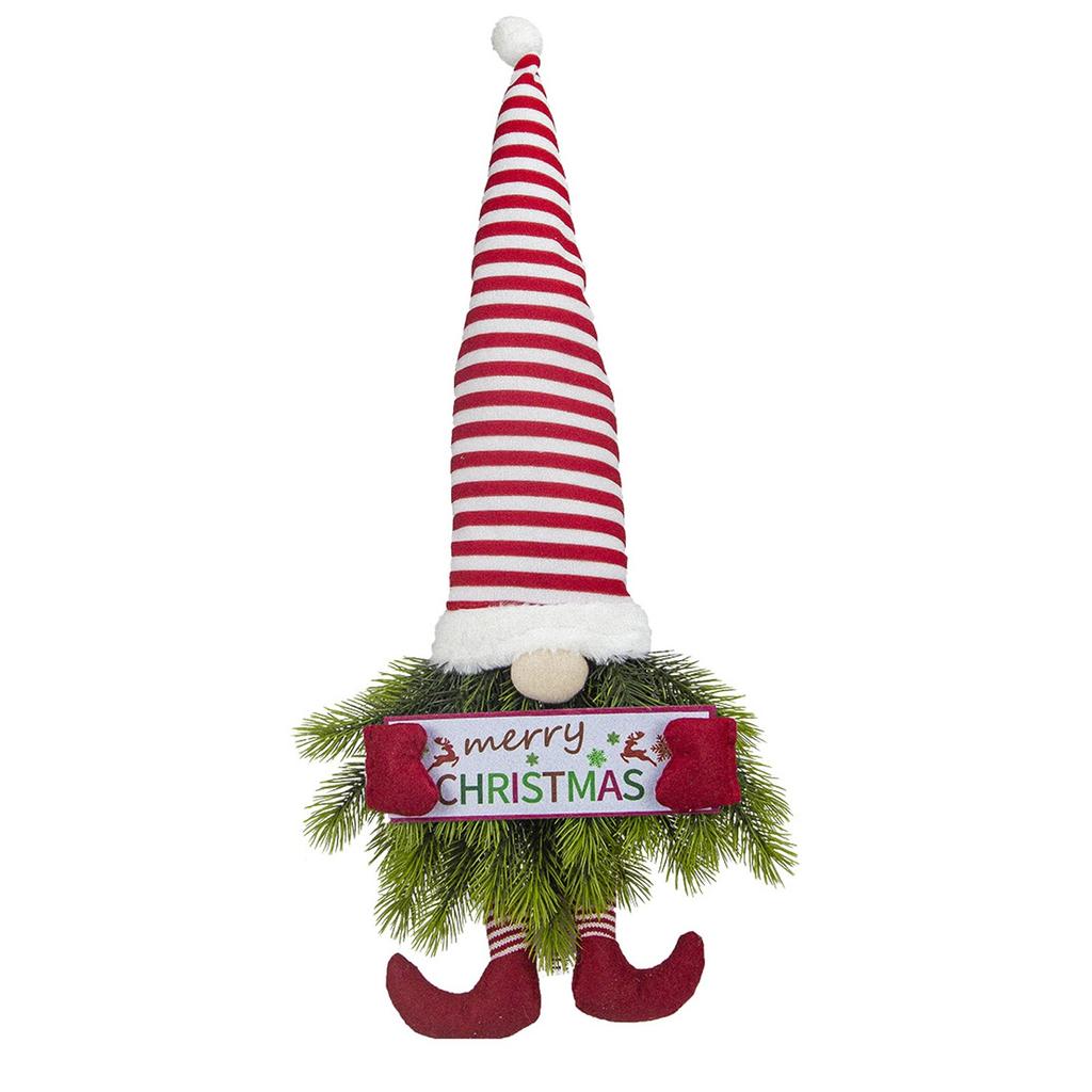 Christmas Light Up Wreath, Christmas Decoration Christmas Wreath Faceless Old Man Christmas Hanging Door Hanging Holiday Ornament,With Light String