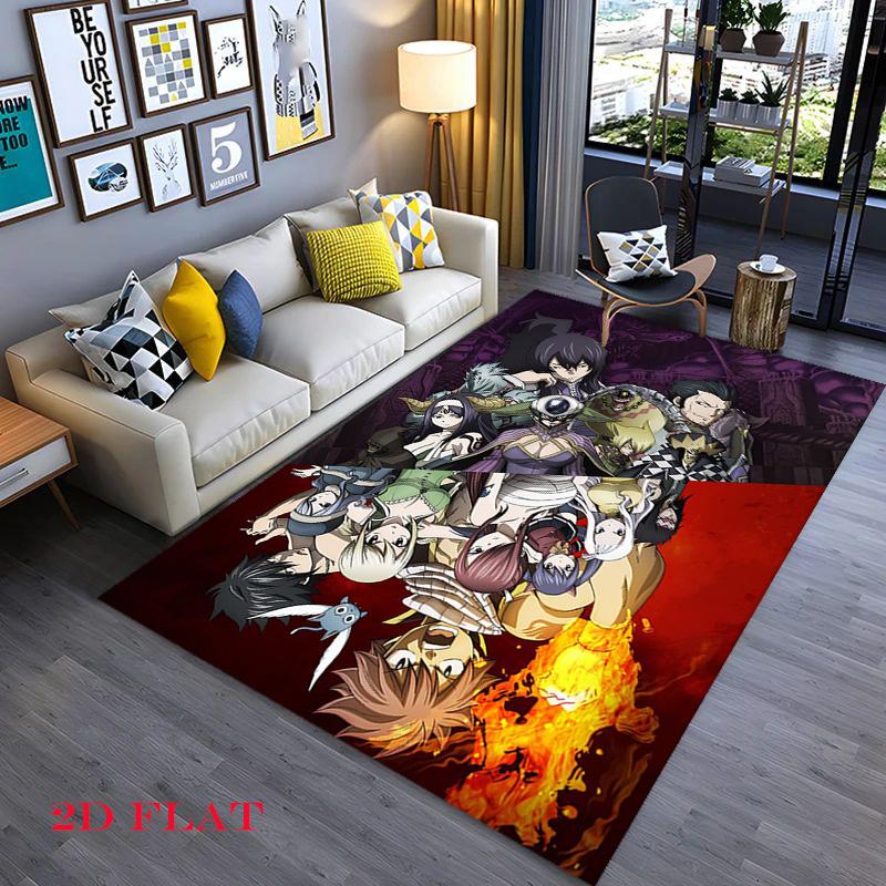 Fairy Tail Manga Volume One Cover Carpet Floor Mats Living Room And Bedroom Mats Dormitory Decoration Room Bathroom Mat