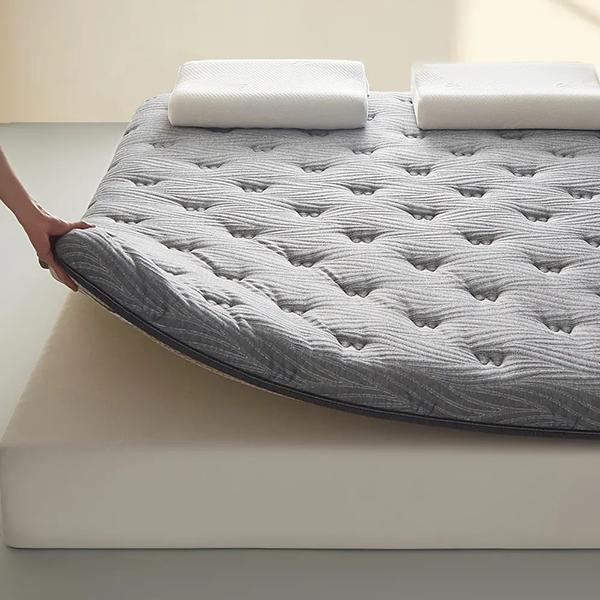 WTEMPO Solid Color Thickened Single/Double Mattress Cushion Soft Home Double-sided Bed Mattress Quilts Warm Winter Single Student Dormitory Mattress