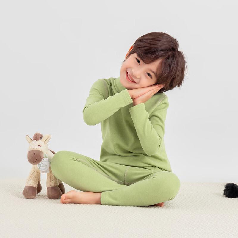 Duoduo Boys' Silk Wool Thermal Underwear Set