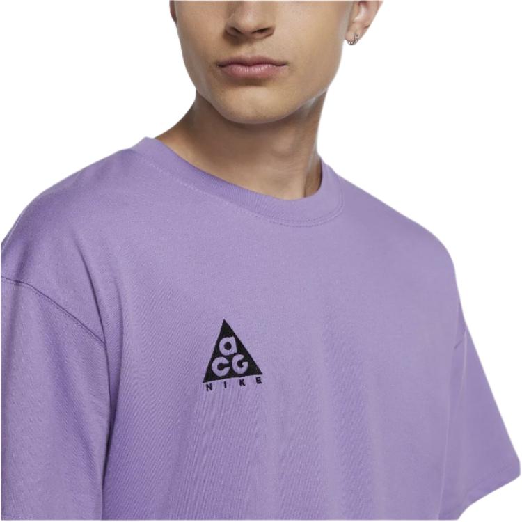Nike ACG Logo T-shirt Purple Men Streetwear BQ7342-583