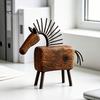Rustic Horse Decoration Artistic Abstract Figurine, Statue for Desk Desktop Animal Sculpture Decoration, Farmhouse Shape Home Office
