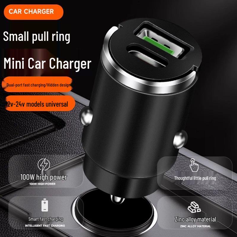 Invisible Dual-Port Super Fast Car Charger for Huawei & Apple