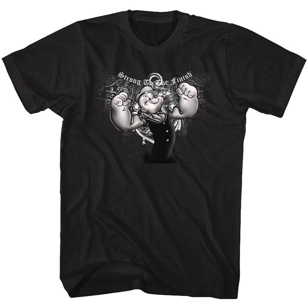 Popeye Strong To The Finish Short Sleeve Adult T-shirt S