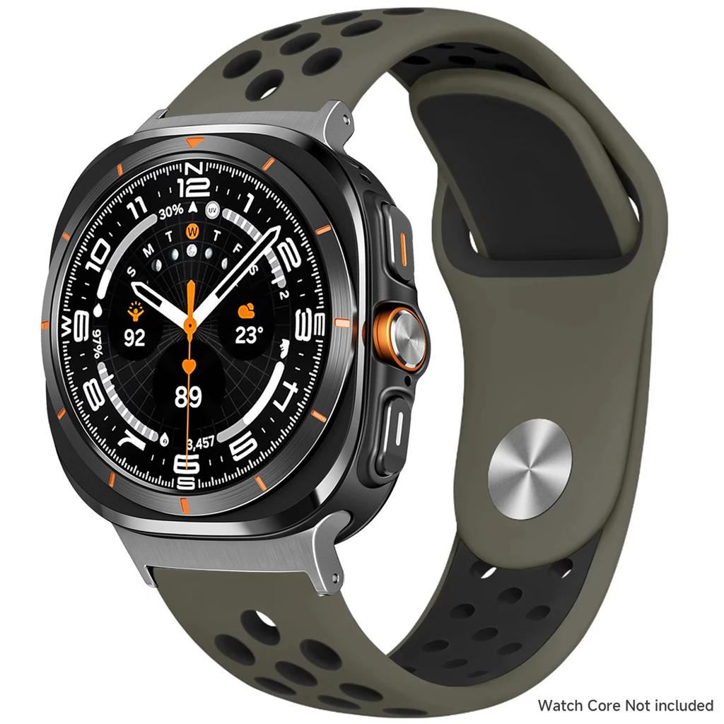 Silicone Strap For Samsung Galaxy Watch 8 40mm 44mm 8 Classic 46mm Sports Breathable Bracelet For Galaxy Ultra 2025 47MM Band